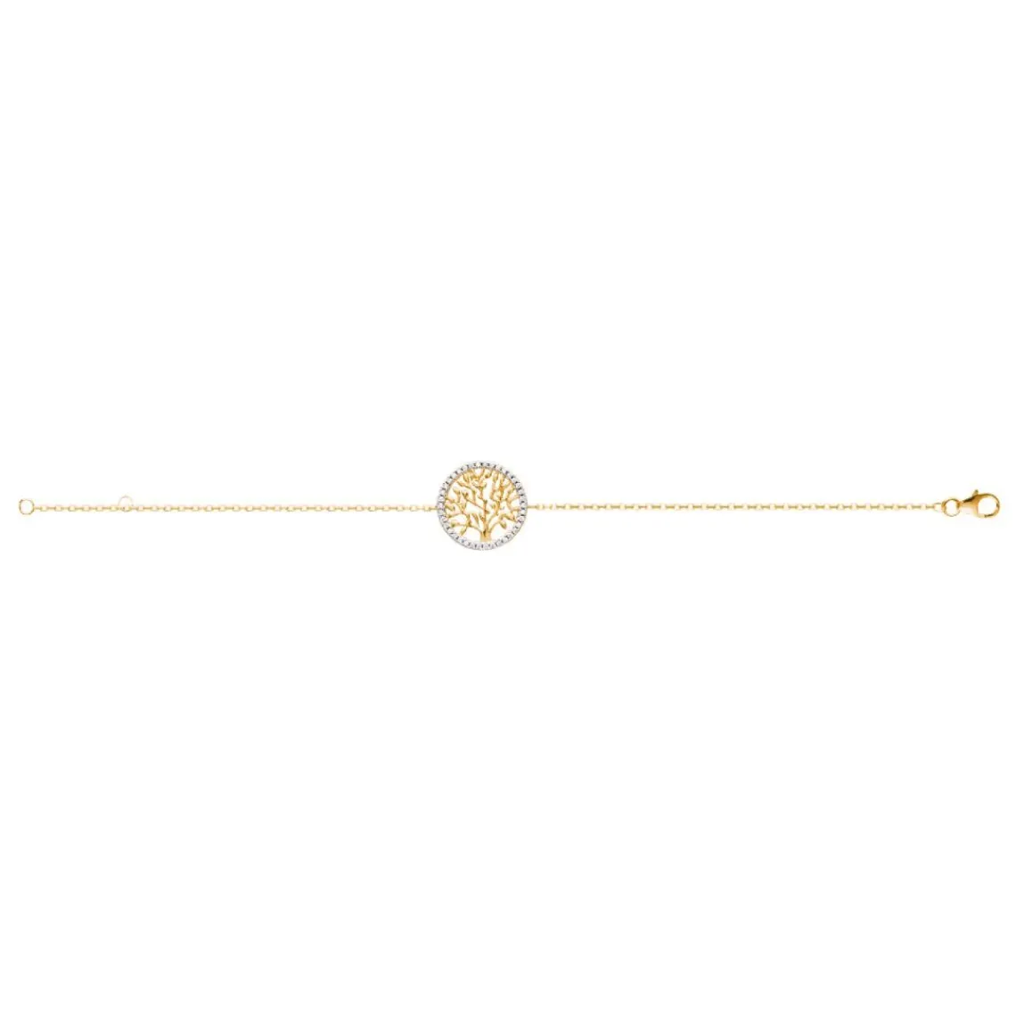 Maison de la Bijouterie Bracelet femme arbre de vie plaqué or UWZWY6ZV | Femme Bracelet