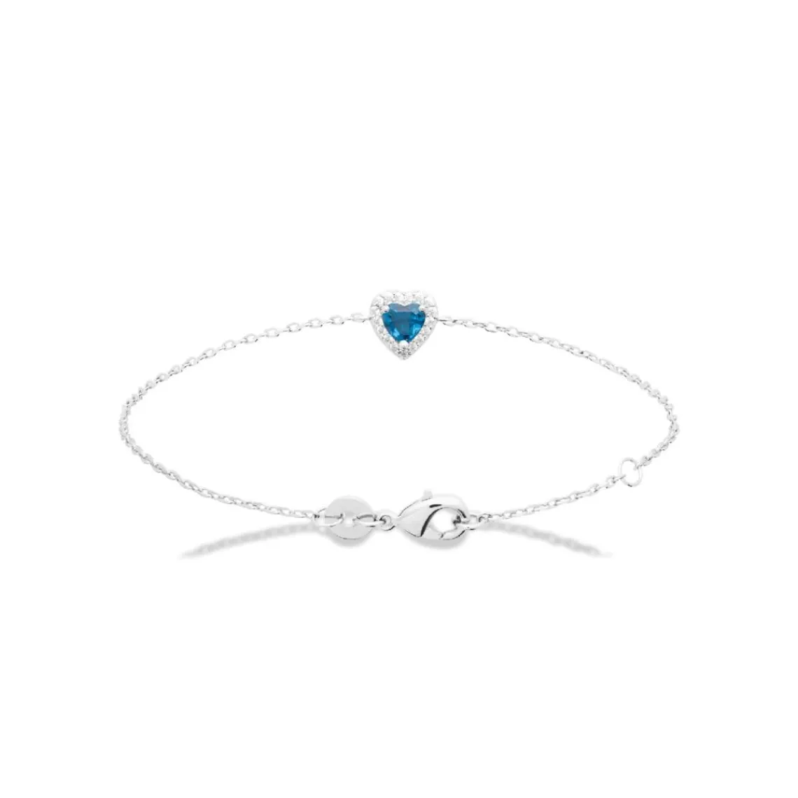 Maison de la Bijouterie Bracelet femme argent cœur bleu VW3UVWZV | Femme Bracelet