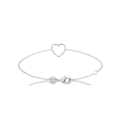Maison de la Bijouterie Bracelet femme argent cœur fantaisie VW3U6YZV | Femme Bracelet