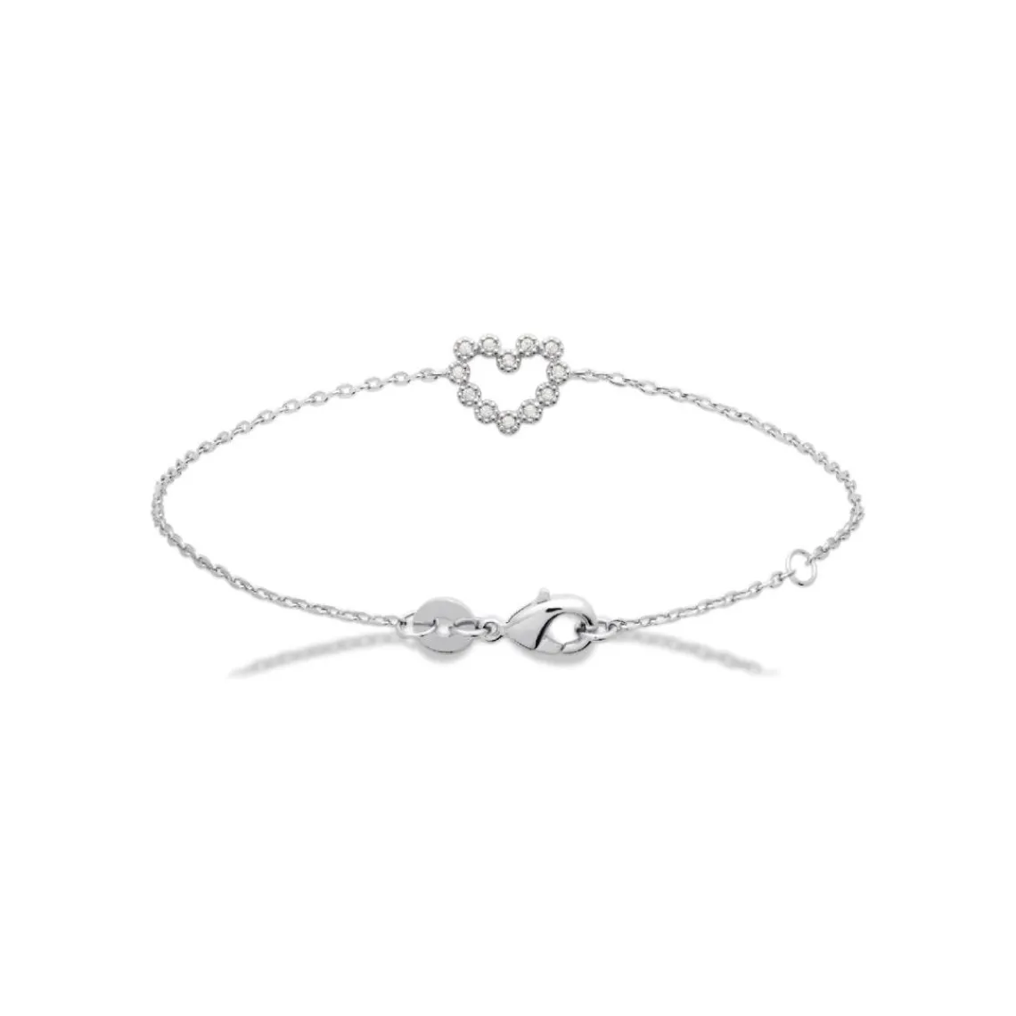 Maison de la Bijouterie Bracelet femme argent cœur oxyde de zirconium VW36Y4ZV | Femme Bracelet