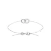 Maison de la Bijouterie Bracelet femme argent double anneau oxydes VW3VU0ZV | Femme Bracelet