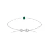 Maison de la Bijouterie Bracelet femme argent oxyde de zirconium verte VW3UW6ZV | Femme Bracelet