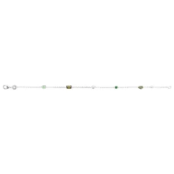 Maison de la Bijouterie Bracelet femme argent oxydes vertes VW3V4ZZV | Femme Bracelet