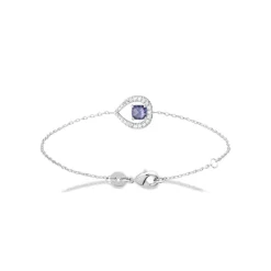 Maison de la Bijouterie Bracelet femme argent pierre violette VW3YWUZV | Femme Bracelet