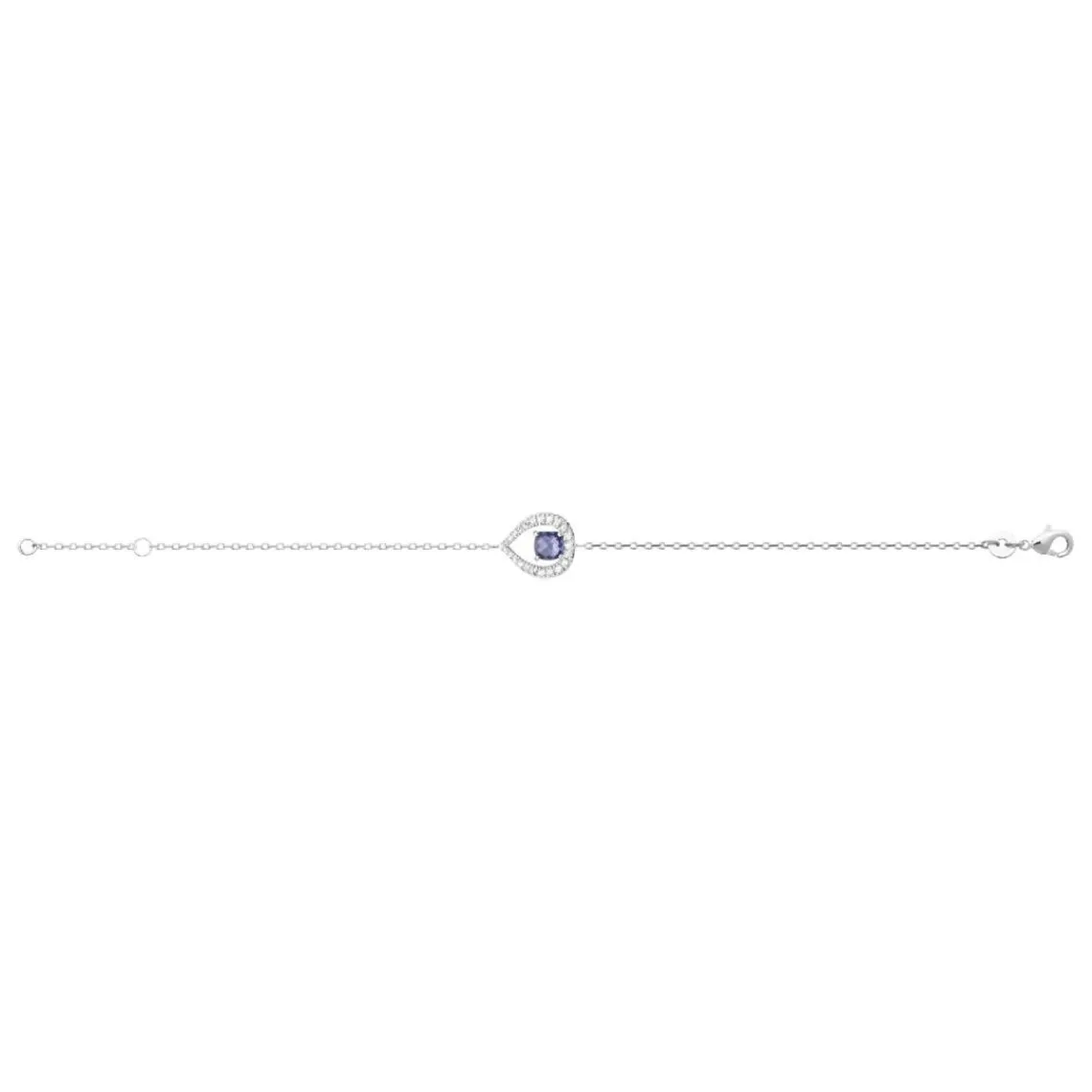 Maison de la Bijouterie Bracelet femme argent pierre violette VW3YWUZV | Femme Bracelet