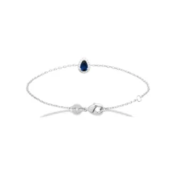 Maison de la Bijouterie Bracelet femme argent pierre goutte bleue VW3UUZZV Argent | Femme Bracelet