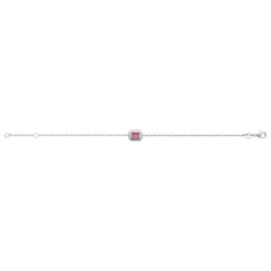 Maison de la Bijouterie Bracelet femme argent pierre rose VW3W05ZV | Femme Bracelet