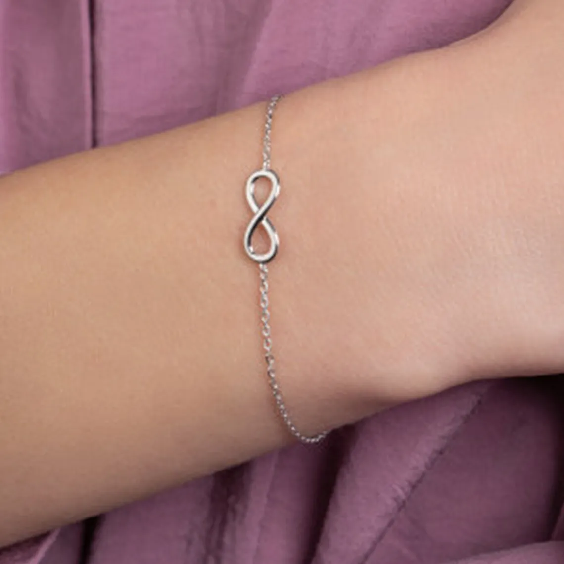 Maison de la Bijouterie Bracelet femme argent rhodié infini - WYZYU3ZV | Femme Bracelet