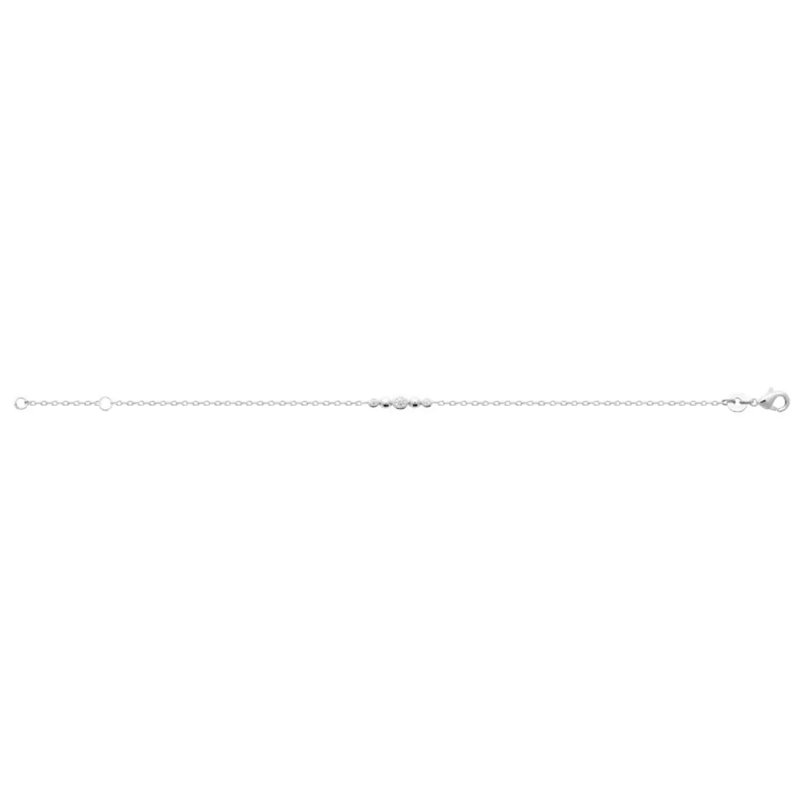 Maison de la Bijouterie Bracelet femme argent serti clos oxyde VW3W40ZV | Femme Bracelet