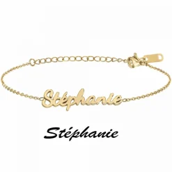 Athème Bracelet Femme - B2694-DORE-STEPHANIE Acier Doré | Femme Bracelet