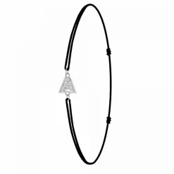 Athème Bracelet Femme - BS082-SB049-A Tissu Argent | Femme Bracelet