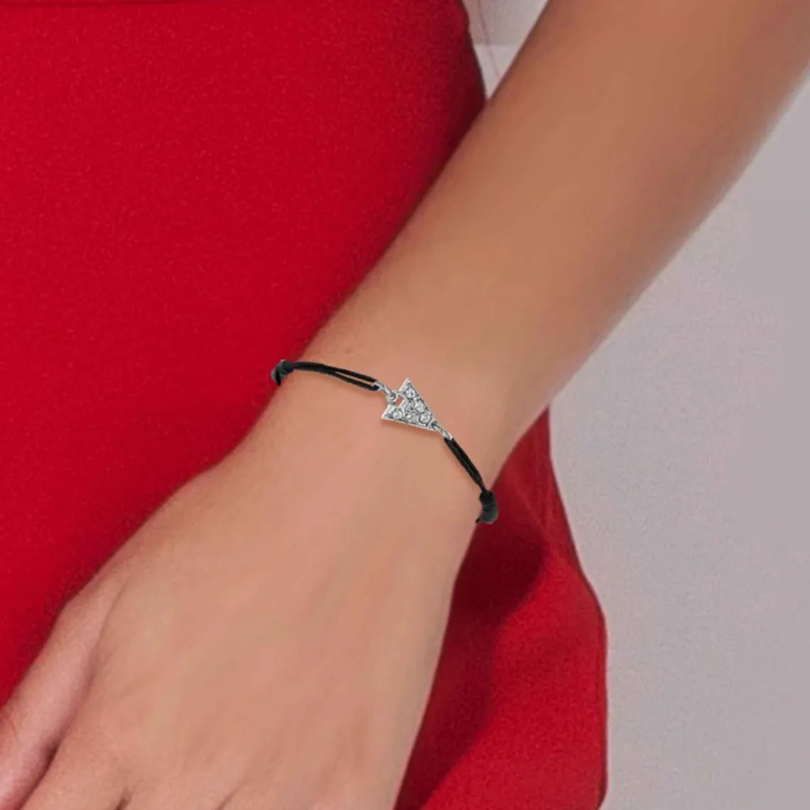 Athème Bracelet Femme - BS082-SB049-A Tissu Argent | Femme Bracelet