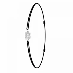 Athème Bracelet Femme - BS082-SB049-B Tissu Argent | Femme Bracelet