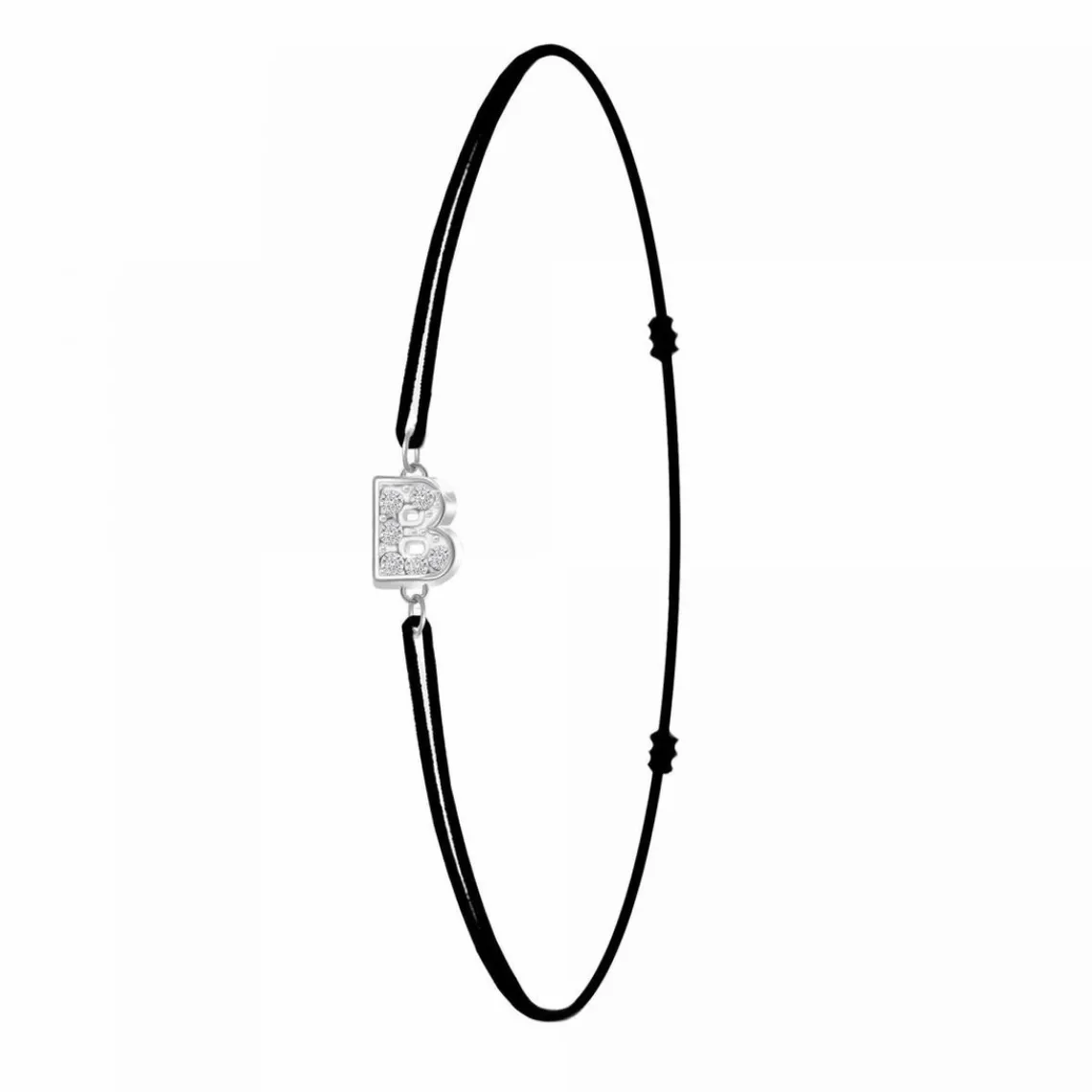 Athème Bracelet Femme - BS082-SB049-B Tissu Argent | Femme Bracelet