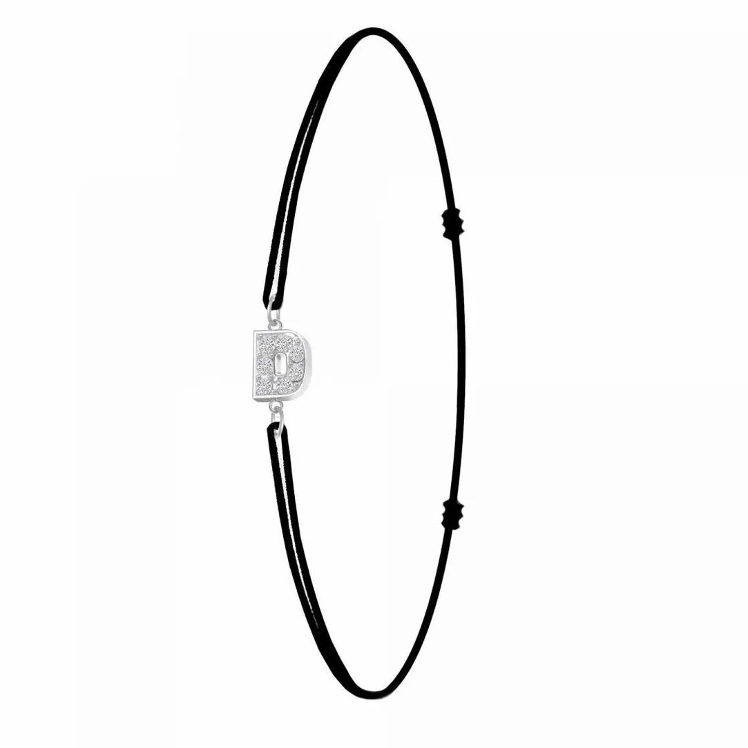 Athème Bracelet Femme - BS082-SB049-D Tissu Argent | Femme Bracelet
