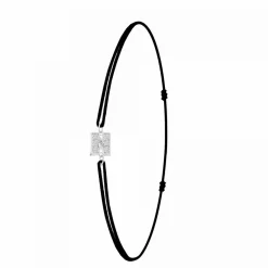 Athème Bracelet Femme - BS082-SB049-N Tissu Argent | Femme Bracelet