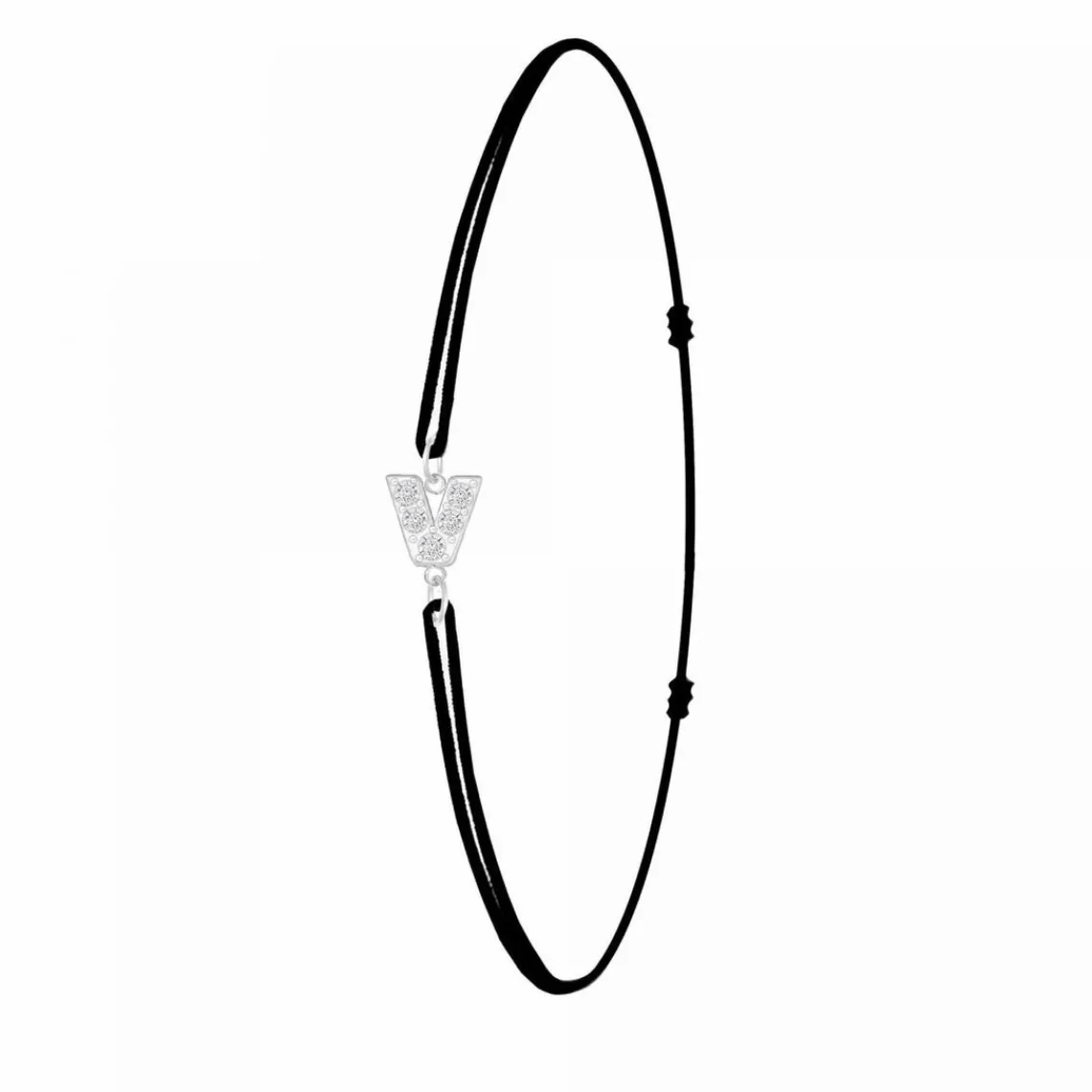 Athème Bracelet Femme - BS082-SB049-V Tissu Argent | Femme Bracelet