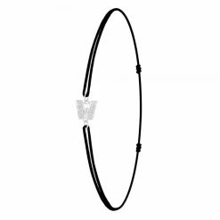 Athème Bracelet Femme - BS082-SB049-W Tissu Argent | Femme Bracelet