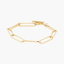 Balaboosté Bracelet Femme Acier Maillons Longs Et Fermoir T - 3502456560246 Métal Doré | Femme Bracelet
