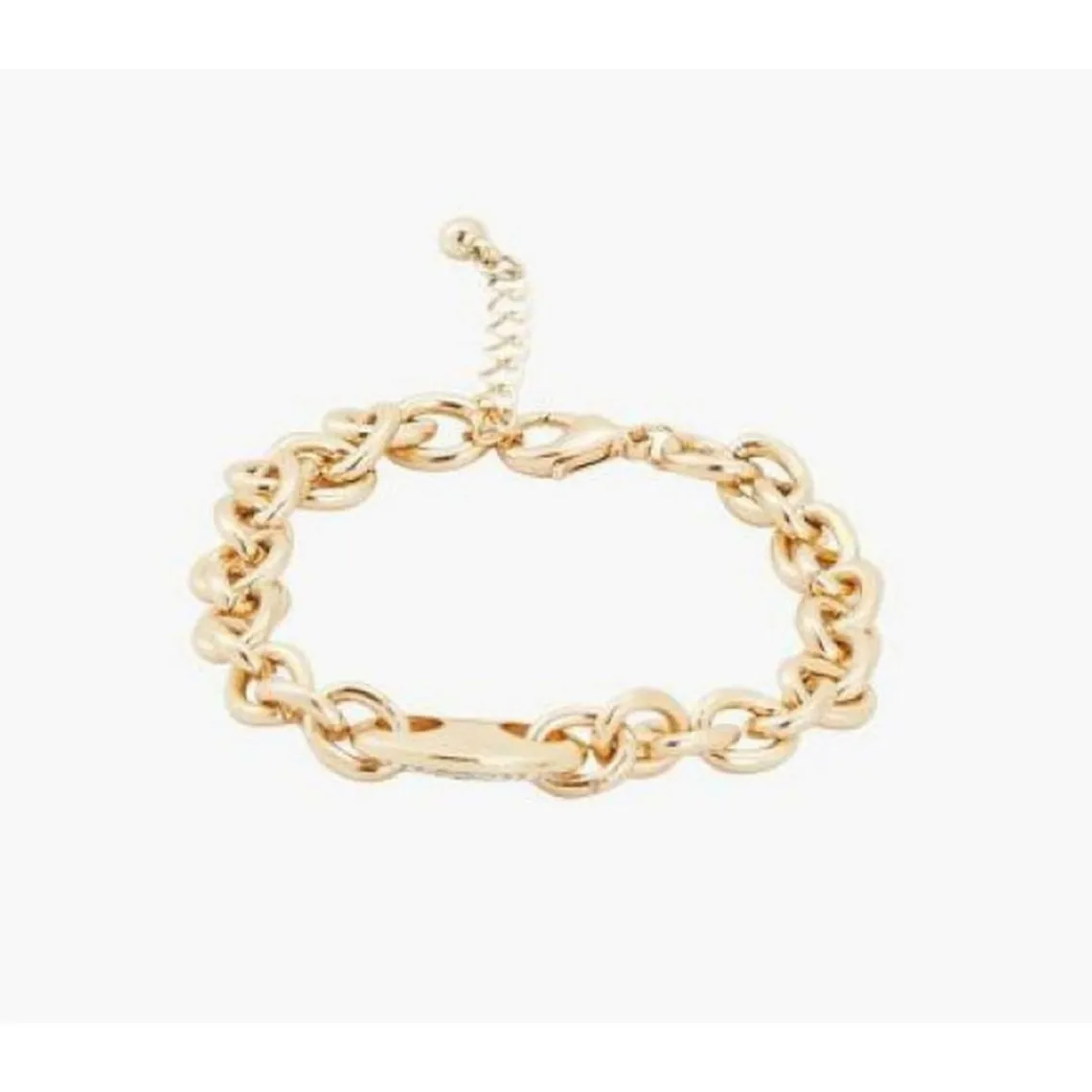 Balaboosté Bracelet Femme Maillon Et Grain De Café Strass - 3502456532298 Métal Doré | Femme Bracelet