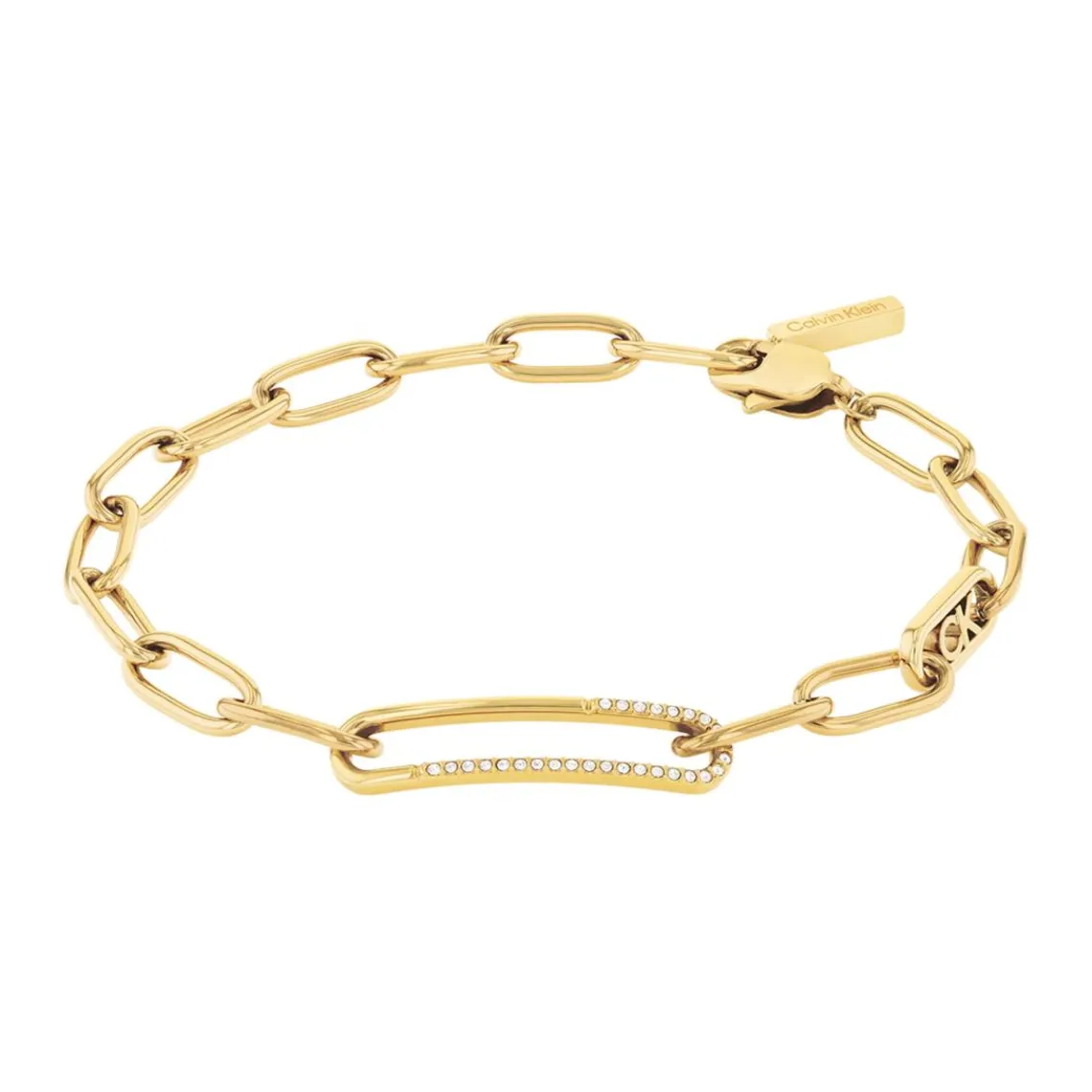 Calvin Klein Bijoux Bracelet Femme Calvin Klein Asymmetrical Elegance - 35000543 Acier Doré | Femme Bracelet
