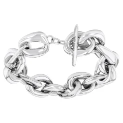 Calvin Klein Bijoux Bracelet Femme Statement Links Sculptural - 35000653 Acier Argent | Femme Bracelet