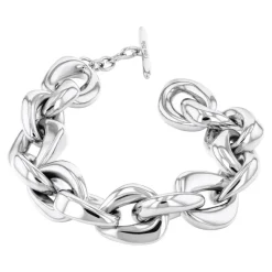 Calvin Klein Bijoux Bracelet Femme Statement Links Sculptural - 35000653 Acier Argent | Femme Bracelet