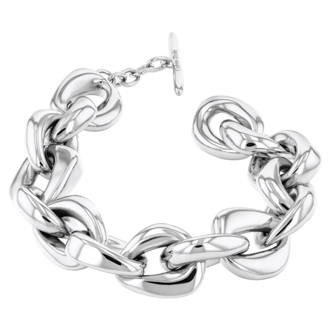 Calvin Klein Bijoux Bracelet Femme Statement Links Sculptural - 35000653 Acier Argent | Femme Bracelet