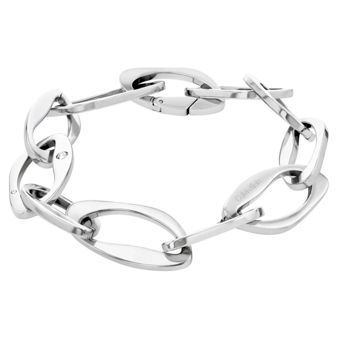 Calvin Klein Bijoux Bracelet Femme Harmonious Connection Sculptural - 35000687 Acier Argent | Femme Bracelet