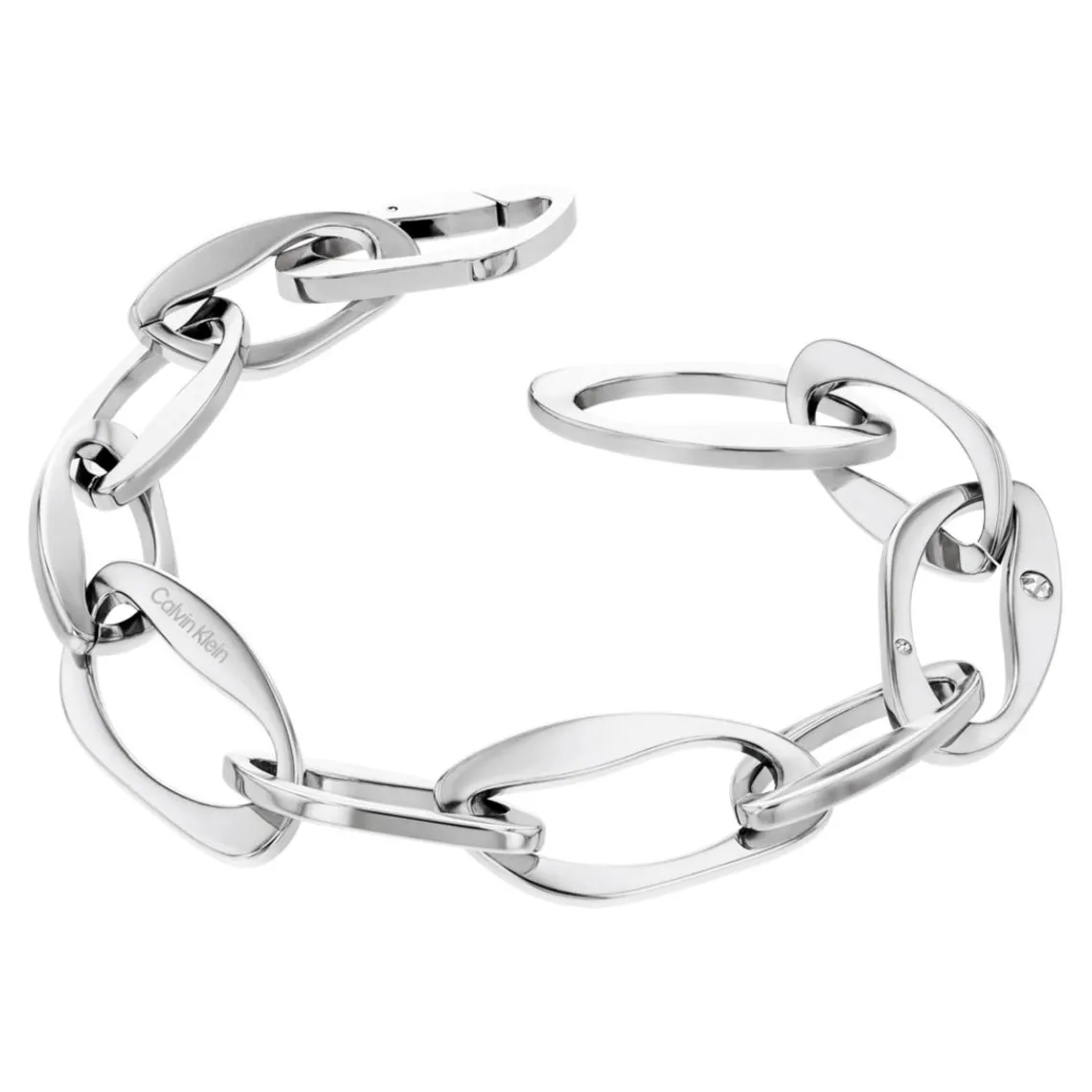 Calvin Klein Bijoux Bracelet Femme Harmonious Connection Sculptural - 35000687 Acier Argent | Femme Bracelet