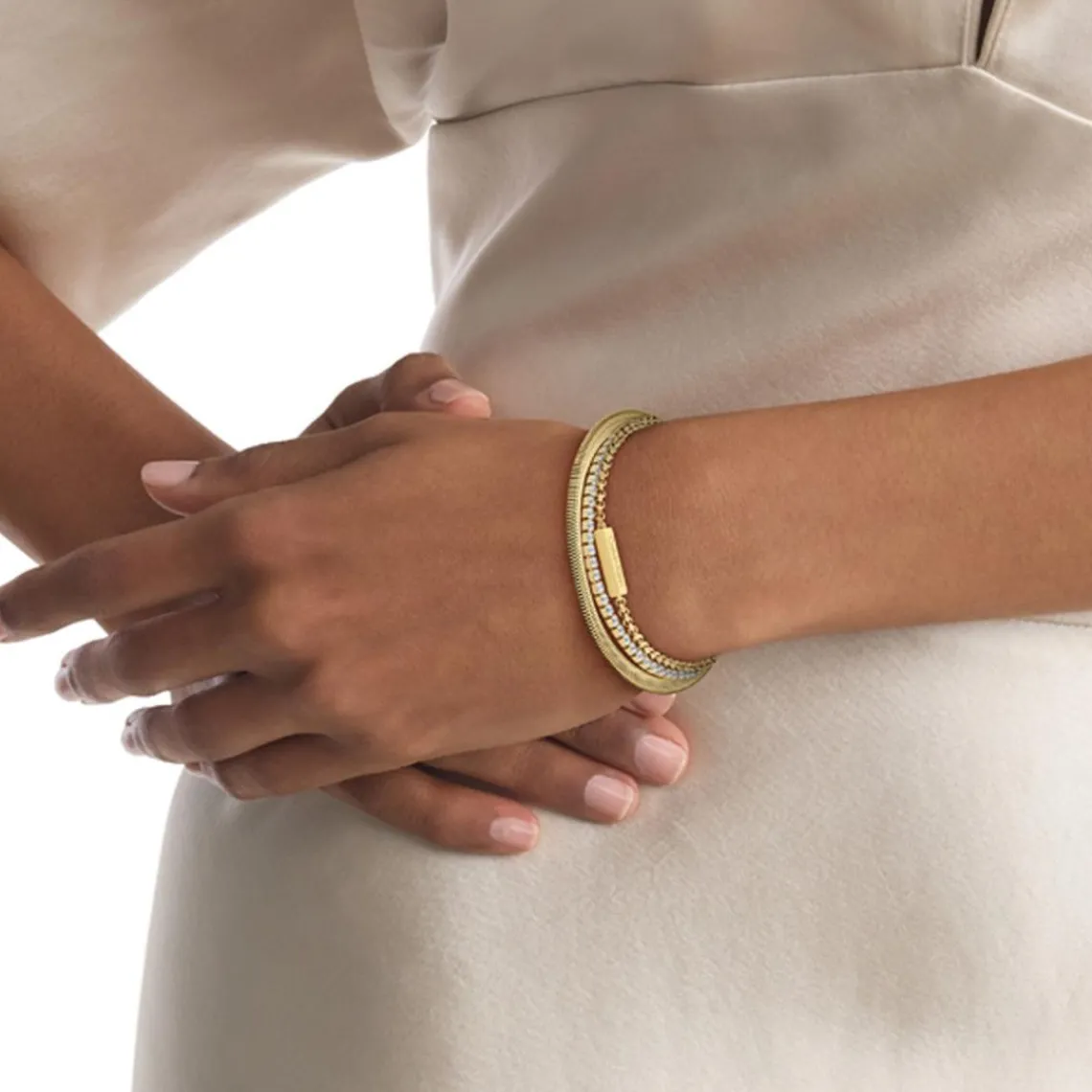 Calvin Klein Bijoux Bracelet Femme Ck Trio - 35000797 Acier Doré | Femme Bracelet