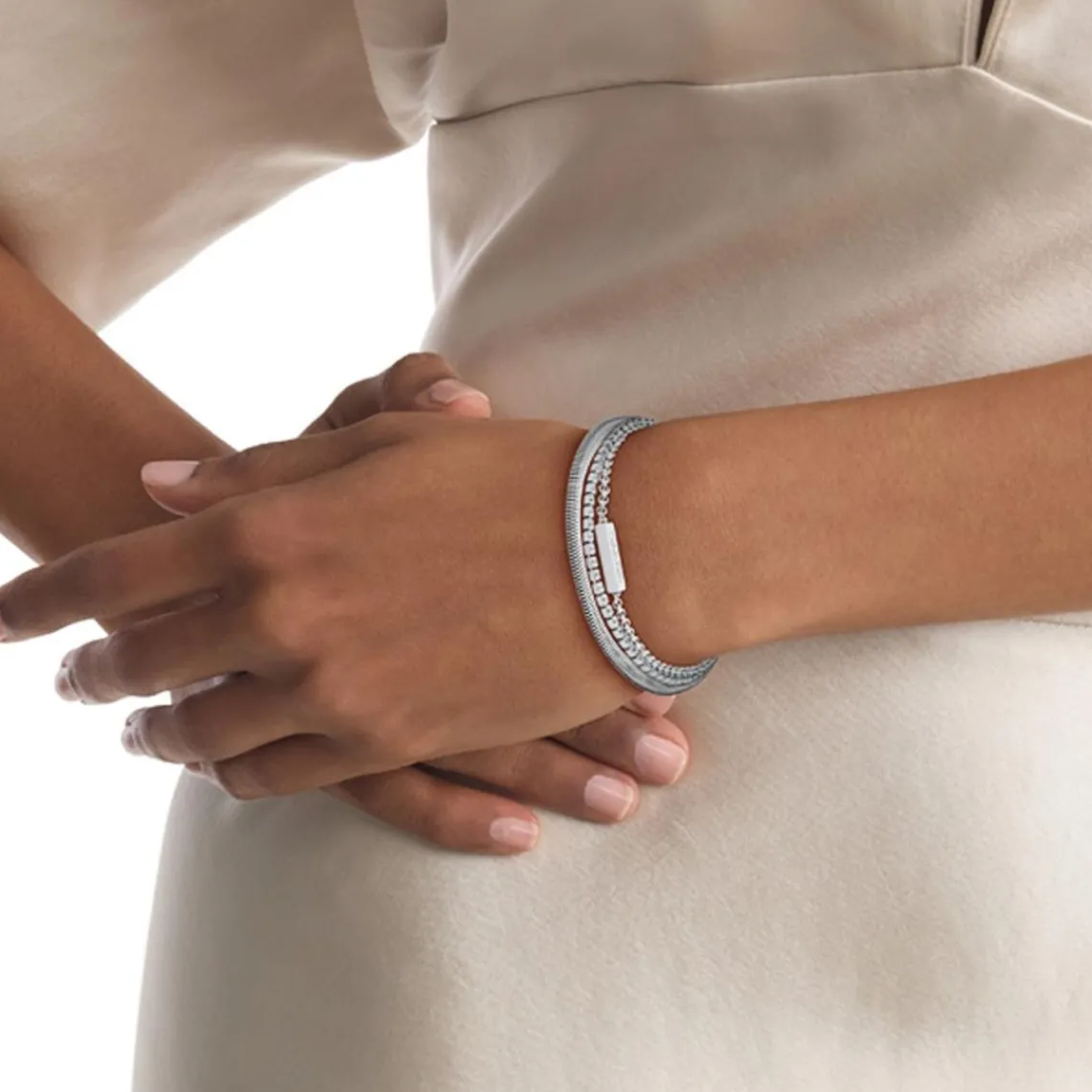 Calvin Klein Bijoux Bracelet Femme Ck Trio - 35000796 Acier Argent | Femme Bracelet