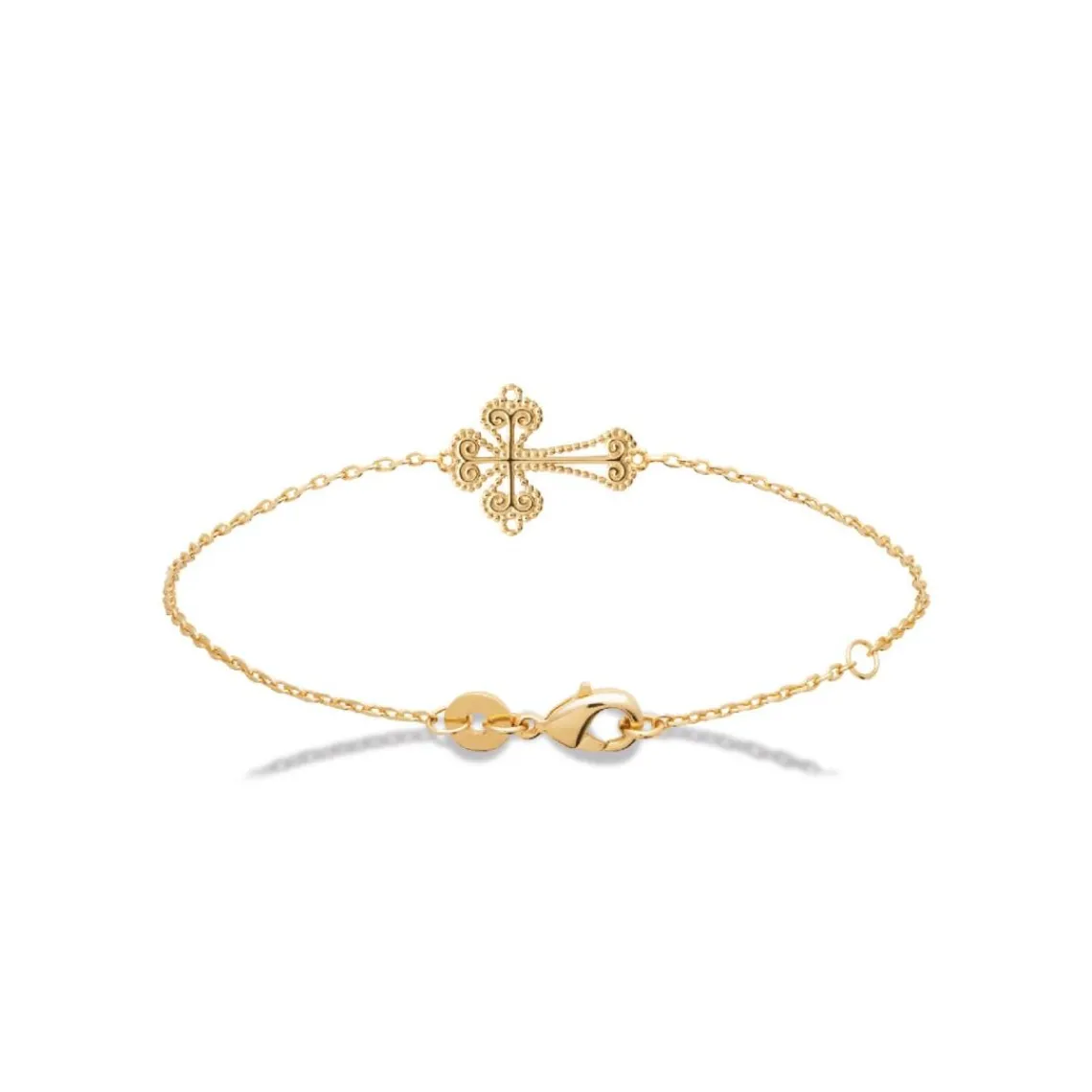 Maison de la Bijouterie Bracelet femme croix fantaisie plaqué or UYYZZ3ZV | Femme Bracelet
