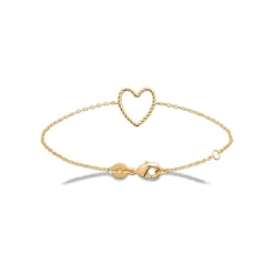 Maison de la Bijouterie Bracelet femme cœur fantaisie plaqué or UYZVUWZV | Femme Bracelet