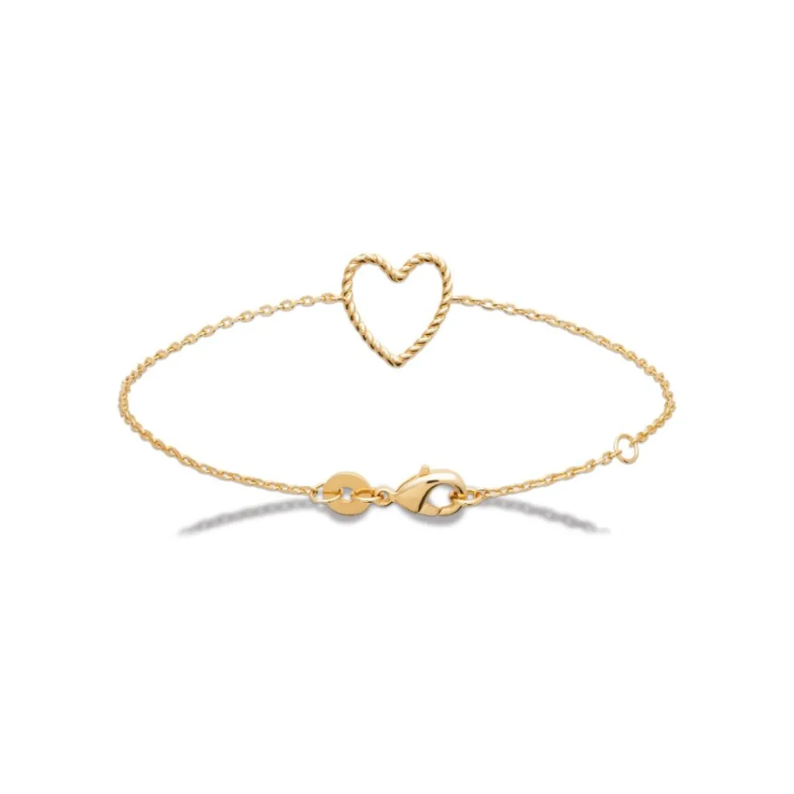 Maison de la Bijouterie Bracelet femme cœur fantaisie plaqué or UYZVUWZV | Femme Bracelet