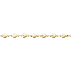 Maison de la Bijouterie Bracelet femme cœur fantaisie plaqué or YU0Y3ZZV | Femme Bracelet