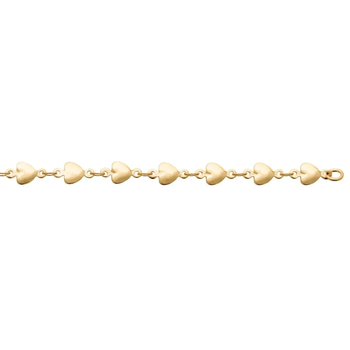 Maison de la Bijouterie Bracelet femme cœur fantaisie plaqué or YU0Y3ZZV | Femme Bracelet