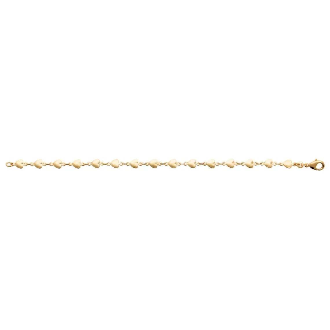 Maison de la Bijouterie Bracelet femme cœur fantaisie plaqué or YU0Y3ZZV | Femme Bracelet