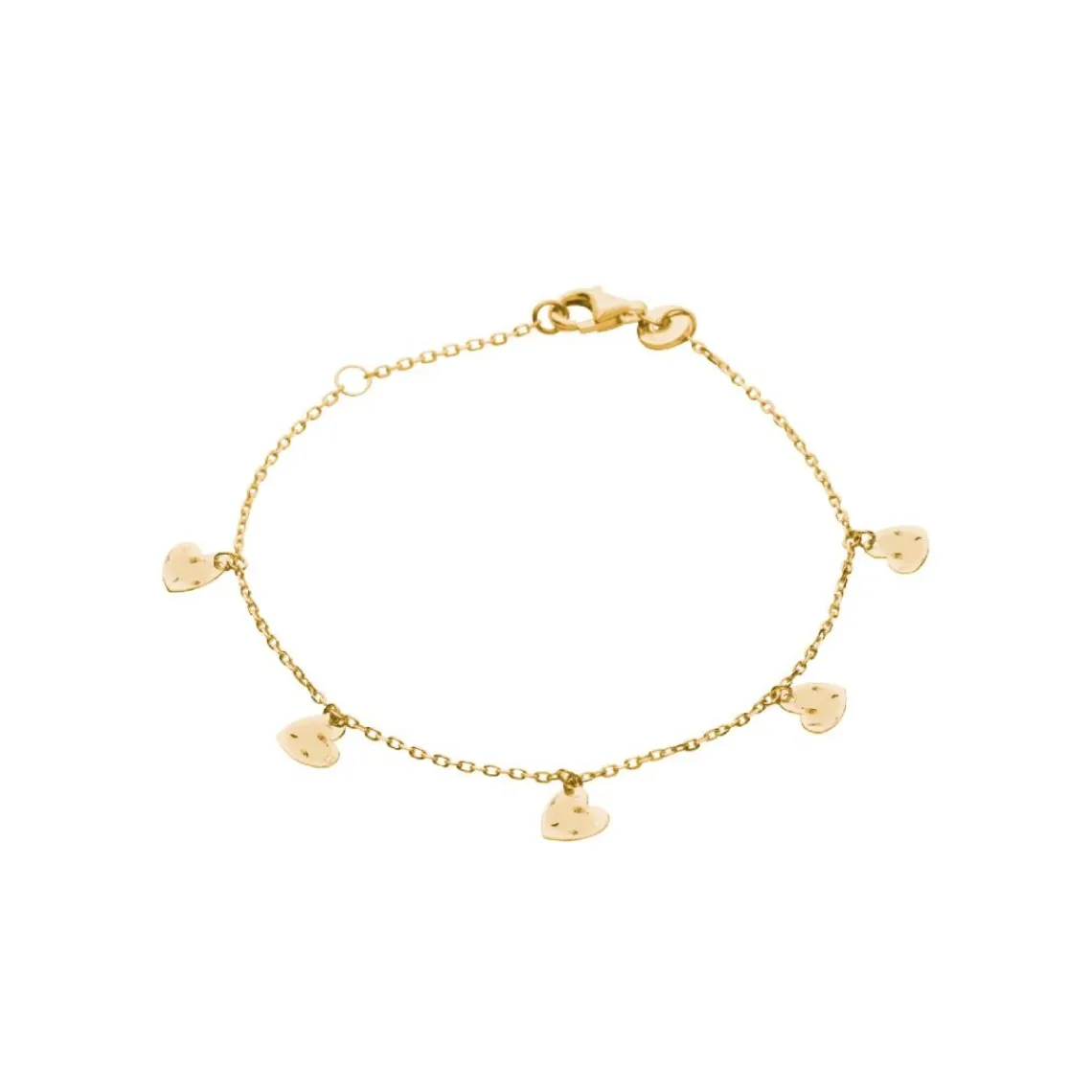Maison de la Bijouterie Bracelet femme cœur fantaisie plaqué or UYZUZ5ZV | Femme Bracelet