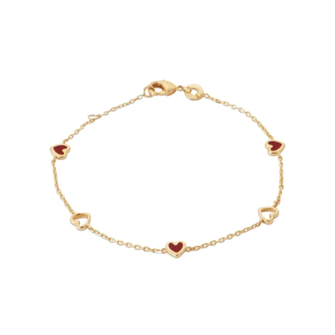Maison de la Bijouterie Bracelet femme cœur fantaisie plaqué or UYZU0YZV | Femme Bracelet