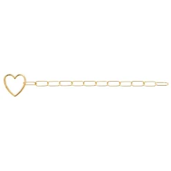 Maison de la Bijouterie Bracelet femme cœur fantaisie plaqué or UYZUY4ZV | Femme Bracelet