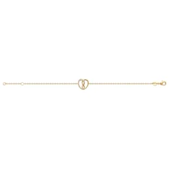 Maison de la Bijouterie Bracelet femme cœur fantaisie plaqué or UW3V5VZV | Femme Bracelet