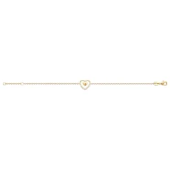 Maison de la Bijouterie Bracelet femme cœur oxyde plaqué or UW3U60ZV | Femme Bracelet
