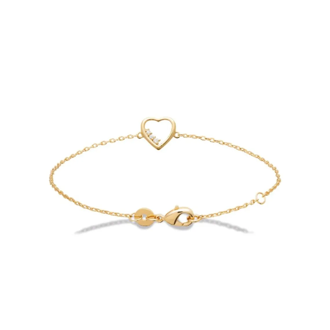 Maison de la Bijouterie Bracelet femme cœur plaqué or UWZ3Y0ZV | Femme Bracelet