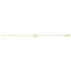 Maison de la Bijouterie Bracelet femme cœur plaqué or UWZ3Y0ZV | Femme Bracelet