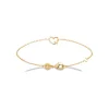 Maison de la Bijouterie Bracelet femme cœur plaqué or oxyde UW3U6WZV | Femme Bracelet