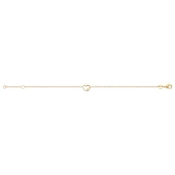 Maison de la Bijouterie Bracelet femme cœur plaqué or oxyde UW3U6WZV | Femme Bracelet