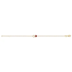 Maison de la Bijouterie Bracelet femme cœur rouge fantaisie plaqué or UYZU05ZV | Femme Bracelet