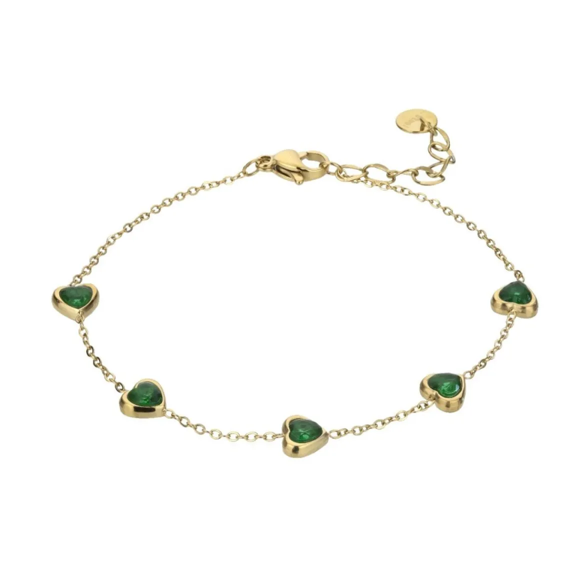 Emily Westwood Bijoux Bracelet femme Emily Westwood EWB23078G - Acier Doré et Vert | Femme Bracelet