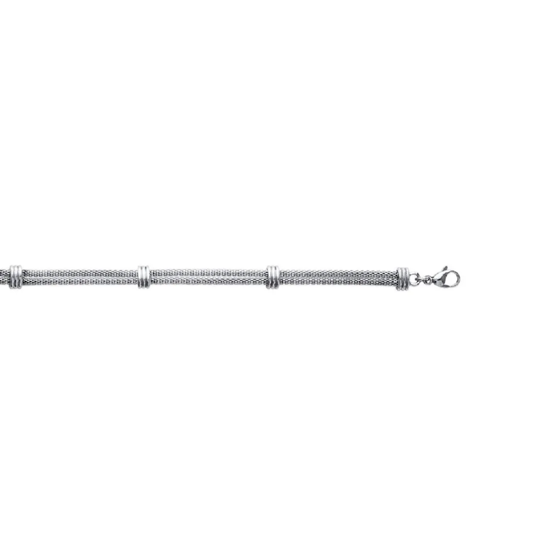 Maison de la Bijouterie Bracelet femme fantaisie acier argent 3Z055VZU | Femme Bracelet